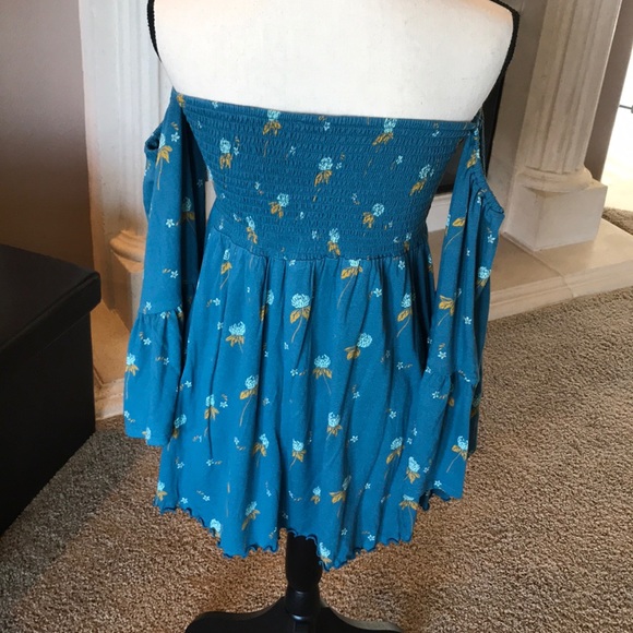 FREE PEOPLE Floral Off The Shoulder Tunic - Picture 5 of 6